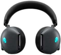 DELL AW920H/ Alienware Tri-Mode Wireless Gaming Headset/ brezžične slušalke z mikrofonom/ črne