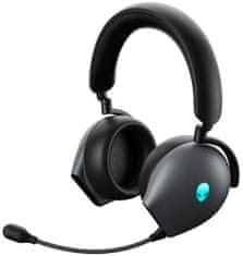 DELL AW920H/ Alienware Tri-Mode Wireless Gaming Headset/ brezžične slušalke z mikrofonom/ črne