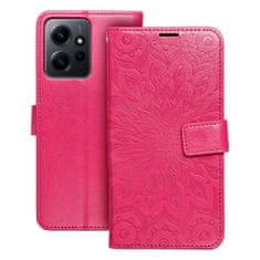 OEM MEZZO Knjižni ovitek za XIAOMI Redmi Note 12 4G mandala magenta