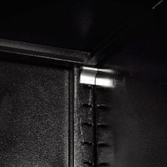 Vidaxl Omara za orodje z 2 vrati jeklo 90x40x180 cm črna in rdeča