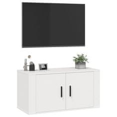 Vidaxl Stenska TV omarica bela 80x34,5x40 cm