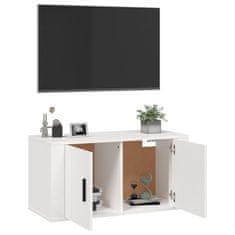 Vidaxl Stenska TV omarica bela 80x34,5x40 cm