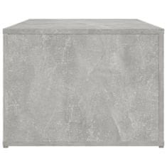 Vidaxl Klubska mizica betonsko siva 100x50x36 cm inženirski les