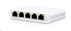 Ubiquiti Switch UniFi Compact USW-Flex-Mini, 5-portni gigabitni, PoE-in, USB-C, 3 kosi