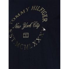 Tommy Hilfiger Majice črna S Reg Metalic Roundall