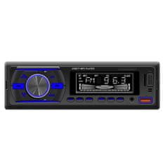 Dexxer 1DIN LCD avtoradio RGB 4x50W MP3 2x USB Bluetooth 12V + daljinec