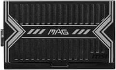 MSI napajalnik MAG A750BN PCIE5/ 750W/ ATX/ akt. PFC/ 5 let skupne garancije/ 120mm ventilator/ 80PLUS Bronze