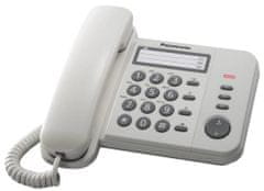 Panasonic KX-TS520FXW - enovrstični telefon, bel