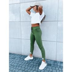 Dstreet Ženske športne hlače VELVET SKY zelena uy1630 XL-XXL