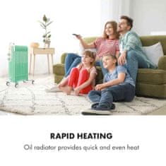 Klarstein oljni radiator | THERMAXX RETROHEAT, 2500W, zelen