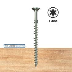 ASFIX Vijak lesni SILVERMATE | 5x70 | Torx 20 | Delni navoj | ZnB | Pak. 200kos 