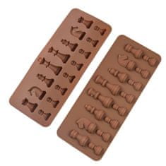 Northix Čokoladna oblika - silikon - šah 