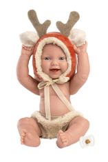 Llorens 63202 NEW BORN BOY - realistična dojenčkova lutka z vinilnim telesom - 31 cm