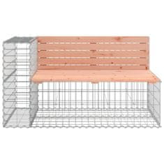 Vidaxl Vrtna gabionska klop 347x71x65,5 cm trden les douglas