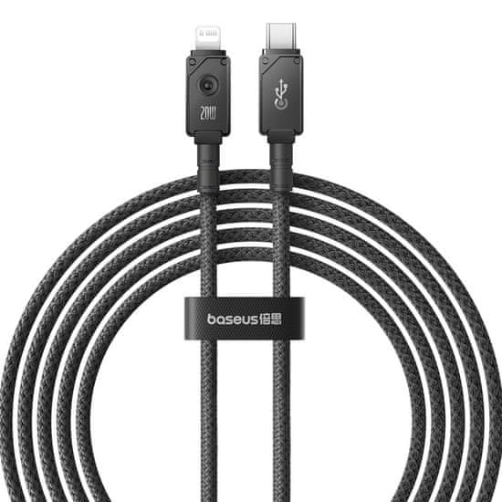 slomart Kabel USB c - lightning baseus nezlomljiv 20w 480mb/s 2m - črn