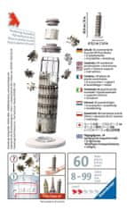 Ravensburger Puzzle Mini gradnja - Poševni stolp v Pisi 54 kosov