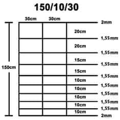 Vidaxl Vrtna ograja pocinkano jeklo 50x1,5 m srebrna