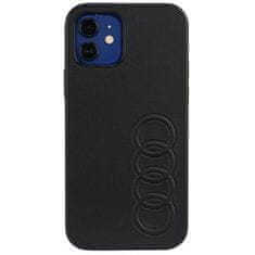 slomart audi trdi ovitek iz umetnega usnja za iphone 11 pro 5,8" črn/črn au-tpupcip11-tt/d1-bk