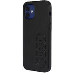 slomart audi trdi ovitek iz umetnega usnja za iphone 11 pro 5,8" črn/črn au-tpupcip11-tt/d1-bk