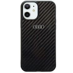 slomart audi trdi ovitek iz ogljikovih vlaken za iphone 11 / xr 6,1" črn/črn au-tpupcip11-r8/d2-bk