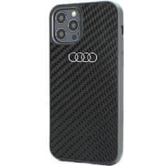 slomart audi trdi ovitek iz ogljikovih vlaken za iphone 12/12 pro 6,1" črn/črn au-tpupcip12p-r8/d2-bk