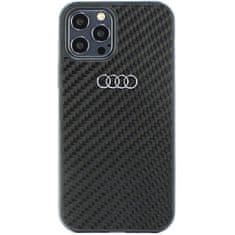 slomart audi trdi ovitek iz ogljikovih vlaken za iphone 12/12 pro 6,1" črn/črn au-tpupcip12p-r8/d2-bk