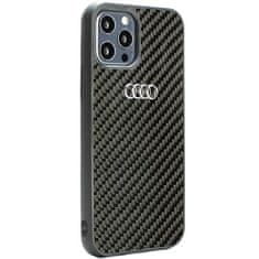 slomart audi trdi ovitek iz ogljikovih vlaken za iphone 12/12 pro 6,1" črn/črn au-tpupcip12p-r8/d2-bk