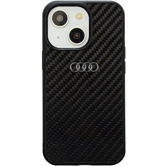 slomart audi trdi ovitek iz ogljikovih vlaken za iphone 14 6,1" črn/črn au-tpupcip14-r8/d2-bk