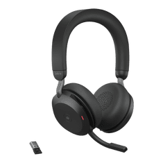 Jabra Evolve2 75 slušalke, Link380a, MS Stereo, črna + stojalo (27599-999-989)