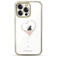 slomart kingxbar ohišje serije želja, okrašeno s pravimi swarovski kristali iphone 13 pro max zlato