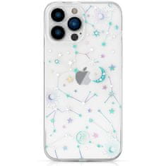 slomart kingxbar lucky series iphone 13 pro case decorated with genuine swarovski crystals transparent (zodiak)