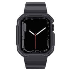 slomart kingxbar cyf106 2v1 oklepno ohišje apple watch se, 8, 7, 6, 5, 4, 3, 2, 1 (41, 40, 38 mm) s pasom sive barve