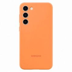 Samsung Silikonski ovitek Samsung Galaxy S23+ Silikonski ovitek oranžne barve