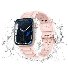 slomart trak trojna zaščita pasek apple watch se, 8, 7, 6, 5, 4, 3, 2, 1 (41, 40, 38 mm) opaska bransoleta różowy