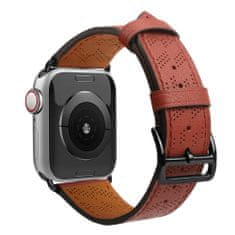 slomart trak usnjen trak apple watch ultra, se, 8, 7, 6, 5, 4, 3, 2, 1 (49, 45, 44, 42 mm) trak za zapestnico rdeča