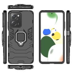 slomart oklepni obroč za xiaomi redmi note 12 pro / poco x5 pro 5g oklepni ovitek magnetni nosilec obroča black