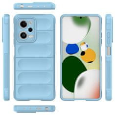 slomart magic shield etui za xiaomi redmi note 12 pro / poco x5 pro 5g fleksibilen oklepni etui svetlo modre barve