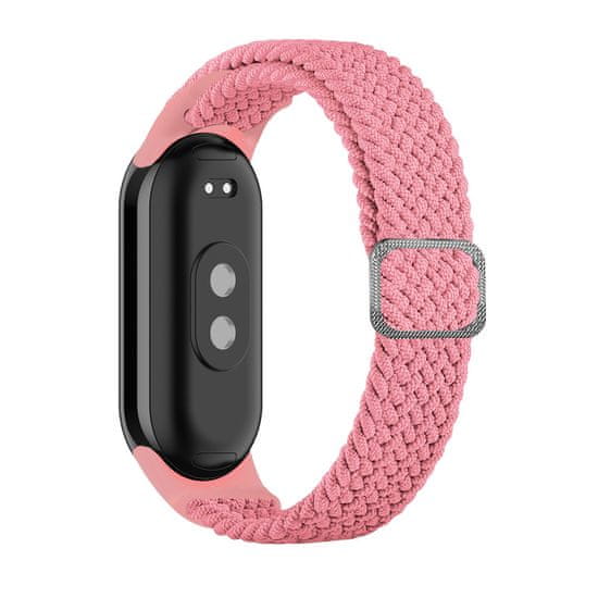 slomart trak iz pletene tkanine xiaomi mi band 8 zapestnica zapestnica - roza