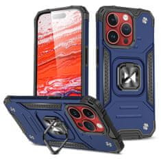 slomart oklepni ovitek z oprijemom za iphone 15 pro max wozinsky ring armor - modri