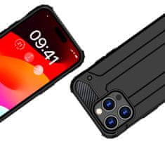 slomart oklepni etui za iphone 15 pro max hybrid armor - črn