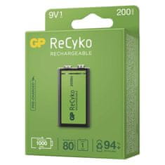 GP Polnilna baterija GP ReCyko 200 mAh (9V)