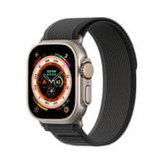 slomart športni velcro trak za apple watch 8 / 7 / 6 / se / 5 / 4 / 3 / 2 / 1 (38, 40, 41 mm) dux ducis trak yj različica - črno-siva