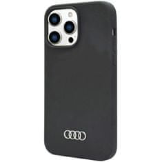 slomart Audi silikonski ovitek za iphone 14 pro max 6,7" črn/črn trdi ovitek au-lsrip14pm-q3/d1-bk