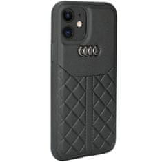 slomart audi originalno usnje za iphone 11 / xr 6,1" črno/črni trdi ovitek au-tpupcip11r-q8/d1-bk