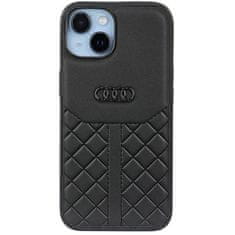 slomart audi originalno usnje za iphone 14 6,1" črno/črno trdo ohišje au-tpupcip14-q8/d1-bk