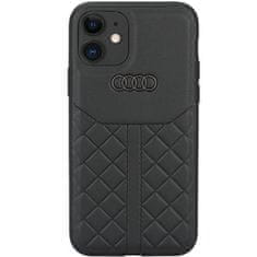 slomart audi originalno usnje za iphone 11 / xr 6,1" črno/črni trdi ovitek au-tpupcip11r-q8/d1-bk