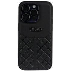 slomart audi originalno usnje za iphone 14 pro 6,1" črno/črno trdo ohišje au-tpupcip14p-q8/d1-bk