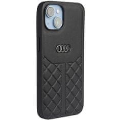 slomart audi originalno usnje za iphone 14 6,1" črno/črno trdo ohišje au-tpupcip14-q8/d1-bk