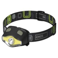 Emos Naglavna LED svetilka 3W LED + COB