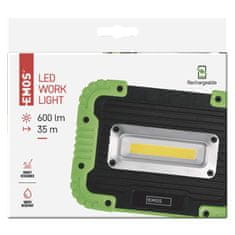 Emos Polnilna LED delovna svetilka 5 W COB, 600 lm, 3000 mAh